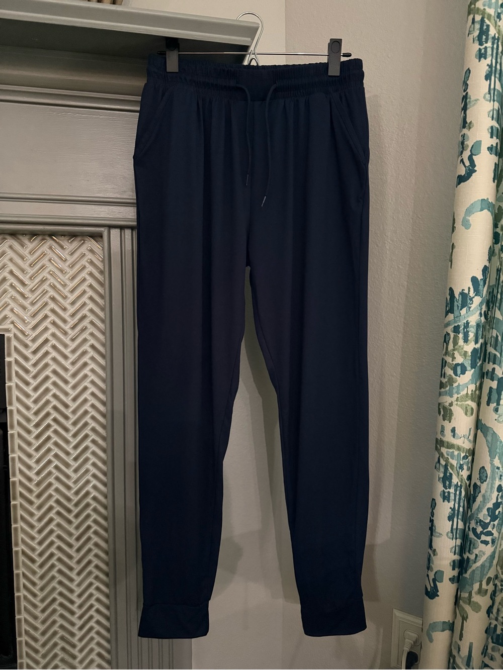 Leggings Depot Navy Drawstring Jogger Pants